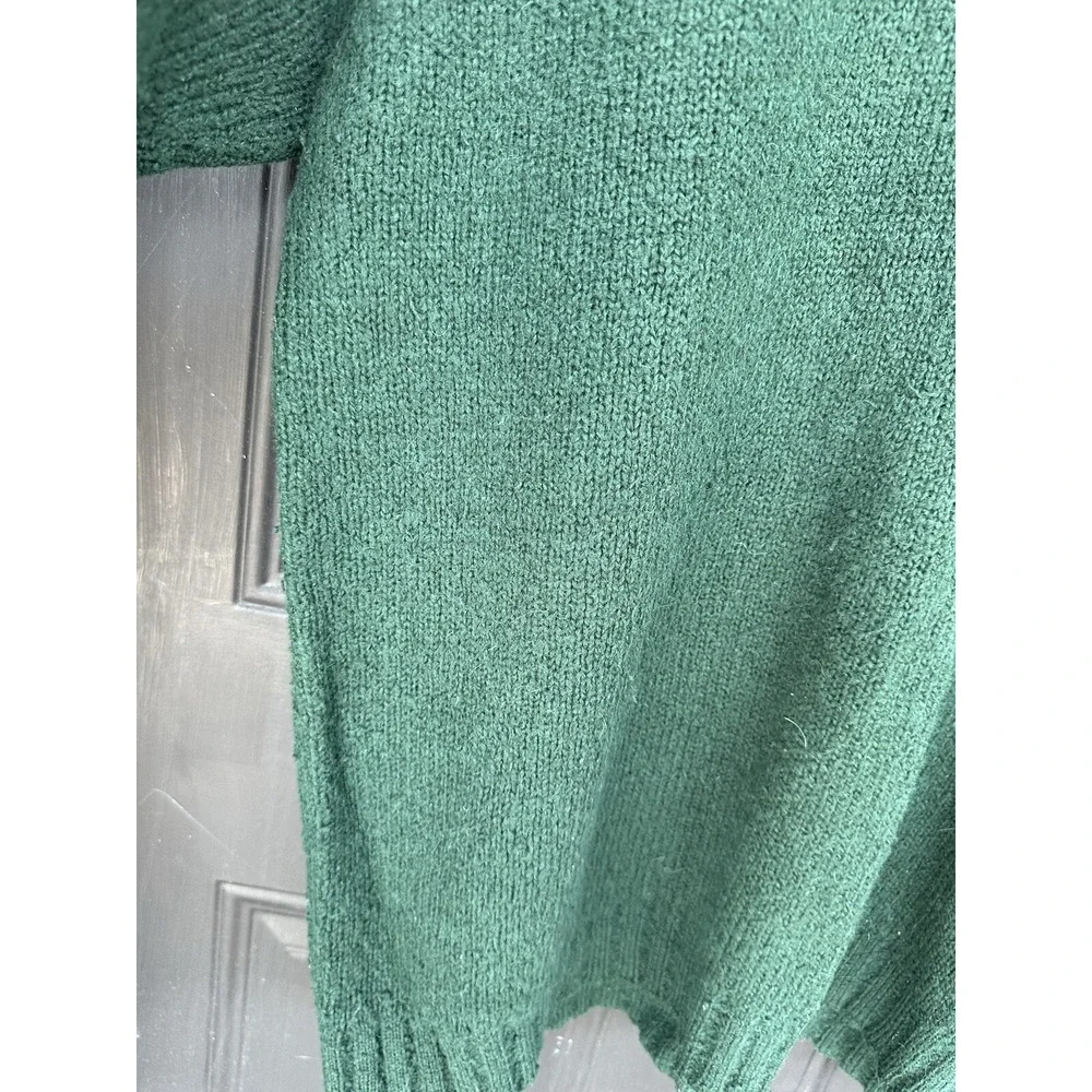 Vintage‎ Polo Ralph Lauren Alpaca Wool Pullover V Neck Sweater Suede Elbow Patch
